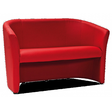 Pohovka TM-2, Červená ekokůže EK-6/Wenge Pohovka TM-2, Červená ekokůže EK-6/Wenge