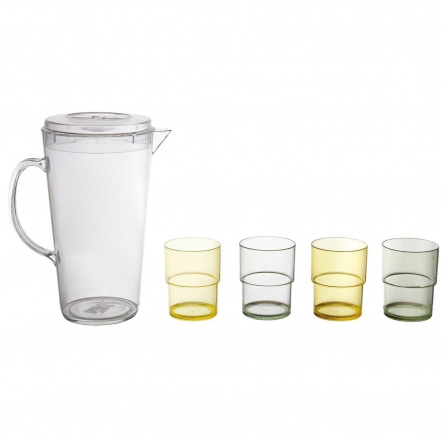 Sada Soleil džbán a 4 sklenice