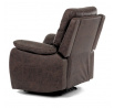 Polohovací křeslo, elektrické zabudované ovládání, hnědá, látka vintage, TV-4094 BR3
