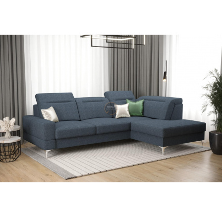 Rohová sedací souprava MALIBU MINI 180X250 - modrá , pravá