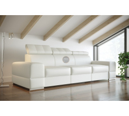Sofa ROYAL III 295 cm - bílá eko kůže