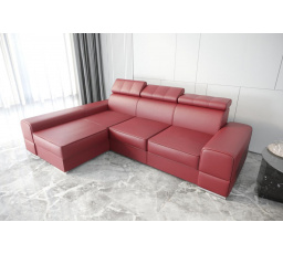 Rohová sedací souprava ROYAL přírodní kůže 295x185 - levá, přírodní kůže - volitelná barva