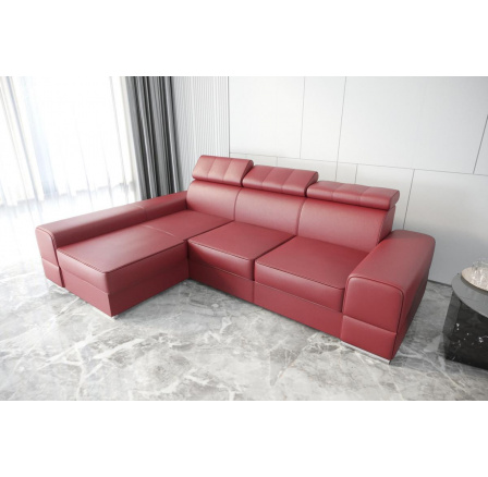 Rohová sedací souprava ROYAL přírodní kůže 295x185 - levá, přírodní kůže - volitelná barva