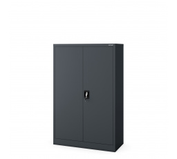 Kancelářská kovová skříň na dokumenty KEVIN, 900 x 1400 x 400 mm, antracit