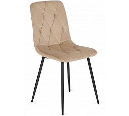 Židle ROBIN Béžová Sametová