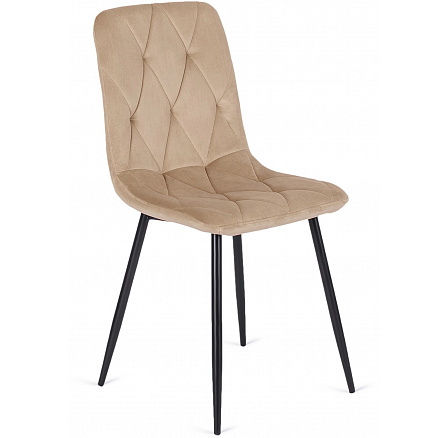 Židle ROBIN Béžová Sametová