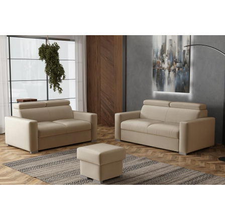 Sedací souprava Petrit 3+2+taburet Paros béžová