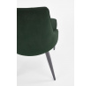 Jídelní židle K365, tmavě zelený Velvet