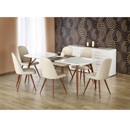 Jídelní stůl RICHARD, třešeň/bílá Jídelní stůl RICHARD, třešeň/bílá