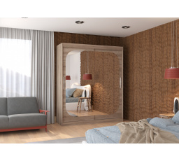 Posuvná skříň se zrcadlem ARIZONA 180 Truffle+Truffle