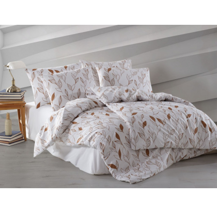 Povlečení francouzské bavlna 220x220,70x90 Monaco hnědé