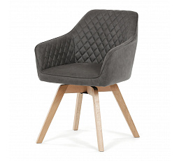 Jídelní židle, černá, látka vintage, DCH-435 BK3