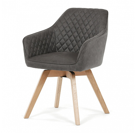 Jídelní židle, černá, látka vintage, DCH-435 BK3