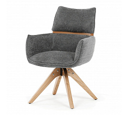 Jídelní židle, šedá, látka, DCH-D1348 GREY2
