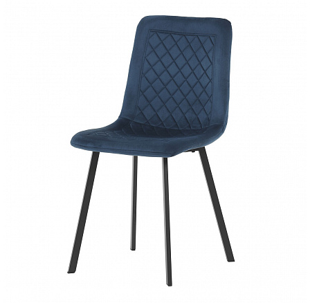 Jídelní židle, modrá, sametová látka, DCL-973 BLUE4