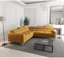 Rohová sedací souprava TOSCANIA MAX 250×250 - žlutá , pravá