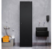 Kovová úklidová skříň AGNES, 500 x 1850 500 mm, černá
