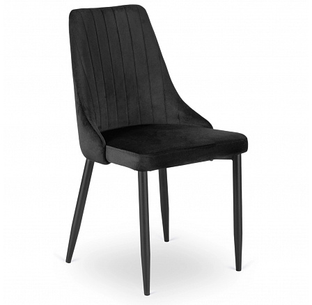 Židle BARI Černá Sametová