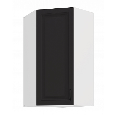 Horní rohová skříňka STELLO - 60x60 GN-108 1F (45°), Bílá/Grafit Horní rohová skříňka STELLO - 60x60 GN-108 1F (45°), Bílá/Grafit