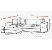 Rohová sedací souprava MEXICO, Casablanca 2310, Levá