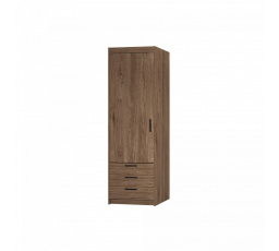 Šatní skříň Enja 1D3S, dub lefkas