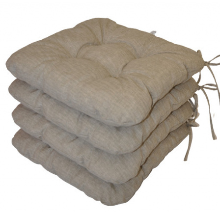 Sedák UNI barva tmavě béžový melír - set 4 kusy Sedák UNI barva tmavě béžový melír - set 4 kusy