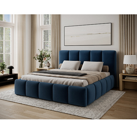 Bed Edvige + wooden frame/ standard lift/ bedding box 140x200 Kronos 09 Not applicable 1