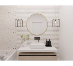 Zrcadlo Gerbinie, 60x60x2cm