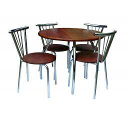 Kulatý stůl Twister na nohách Twister (bez židlí)