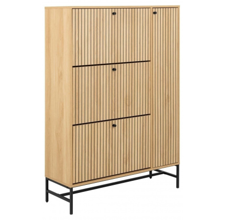 Široká botníková skříň Albany dub přírodní Široká botníková skříň Albany dub přírodní