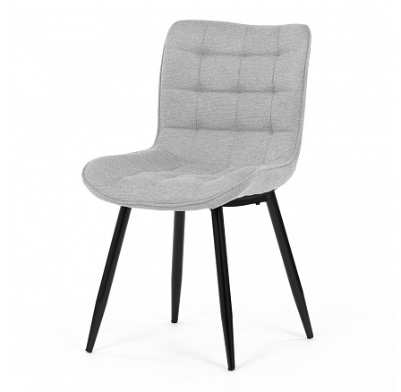 Jídelní židle, šedá, látka, HC-462 SIL2