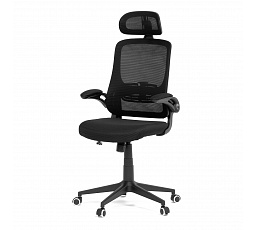 Kancelářská židle, houpací mechanismus, černá síťovina, KA-Q842 BK