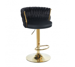Barová židle H4-FX, černá / zlatá