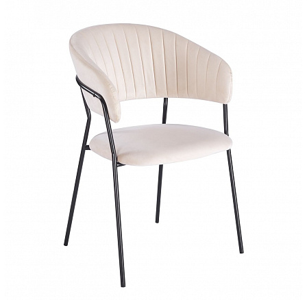 PŘEDPRODEJ -15% do 12.05! Sametová židle - Riviera 06 béžová K4-FX (B)