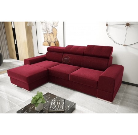 Rohová sedací souprava ROYAL MINI 260×160červená , levá