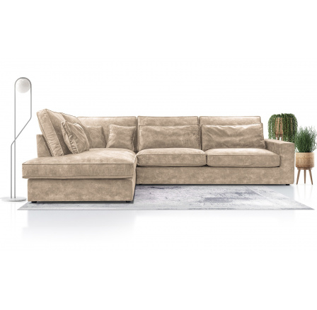 Rohová sedací souprava COBRA, Palladium 3, Levá Rohová sedací souprava COBRA, Palladium 3, Levá