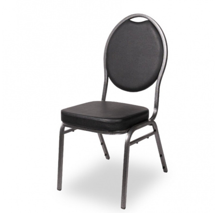 Křeslo banketní Herrmann ekokůže černá Křeslo banketní Herrmann ekokůže černá