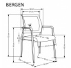 Křeslo BERGEN černé