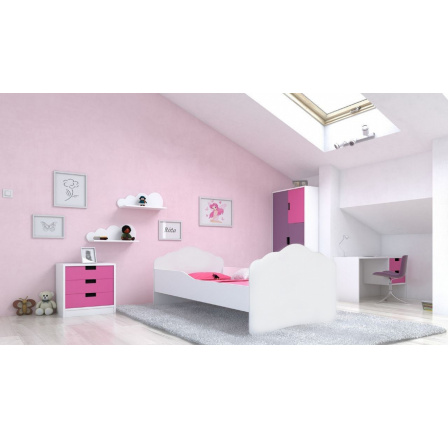 Postel s matrací CASIMO 140x70 Bílá