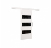 Posuvné dveře na stěnu ARES 86 White+Black Lacobel