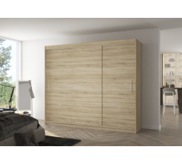 Šatní skříň s posuvnými dveřmi ANTOS 250 Sonoma+Sonoma