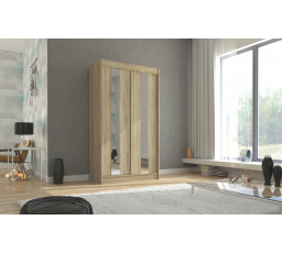 Posuvná skříň se zrcadlem BALTON 120 Sonoma+Sonoma