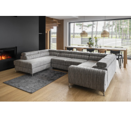 Rohová sedací souprava ve tvaru U LOUIS, Marte levá