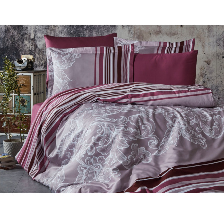 Saténový povlak na polštář Sonet bordo 50x70