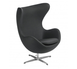 Křeslo Vejce šedé tmavé kašmír 41 Premium