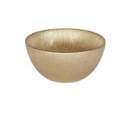 Miska Dore 700ml skleněná zlatá tmavá