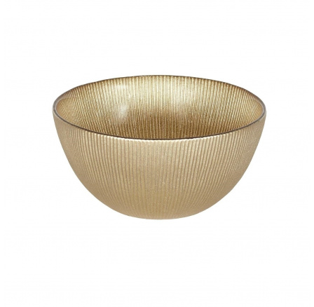 Miska Dore 700ml skleněná zlatá tmavá