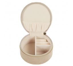 Šperkovnice manšestrová Velo béžová