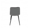 Jídelní židle, šedá, sametová látka, CT-281 GREY4