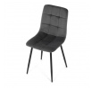Jídelní židle, šedá, sametová látka, CT-281 GREY4